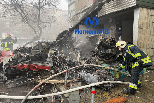 Kiyevdə helikopter qəzasında nazir və müavini həlak olub